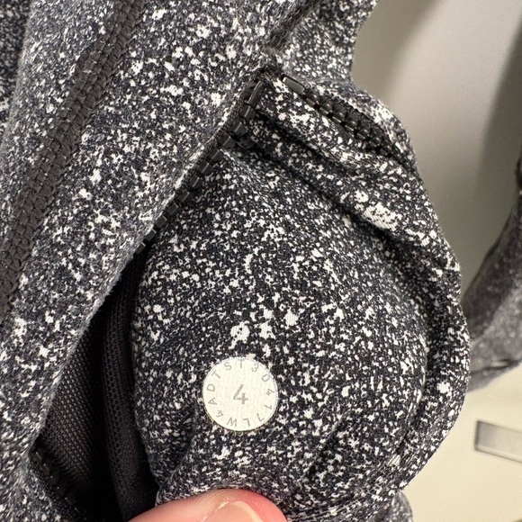 Lululemon Define Jacket Luminesce Splatter White Black Size 4 - Picture 14 of 16